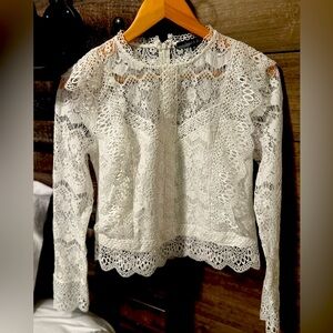 Lace long sleeve top